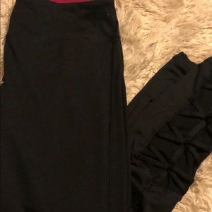 Black ankle workout leggings